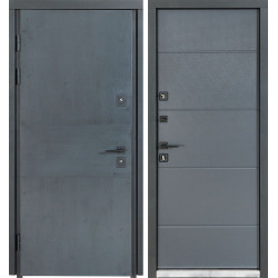 Вхідні двері вулиця Термо House 703 темний антрацит/191 вулична антрацит сірий