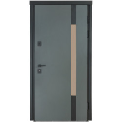 Вхідні двері вуличні COTTAGE 705 МОДЕЛЬ 705/431 Metallic Grey / Білий атласний Вхідні двері вуличні COTTAGE 705 МОДЕЛЬ 705/431 Metallic Grey / Білий атласний