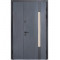 Вхідні двері вулиця Булат Термо Хаус, модель 705/431 – 1200 мм. Колір: темний антрацит/вулична білий атласний