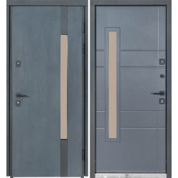 Вхідні двері вулиця Термо House 705 темний антрацит/431 вулична антрацит сірий