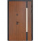 Вхідні двері вулиця Булат Термо Хаус, модель 705/431 – 1200 мм. Колір: дуб бронза/вулична горіх натуральний