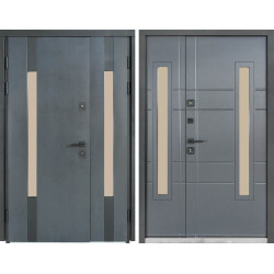 Вхідні двері вулиця Термо House 706 темний нтрацит/428 вулична антрацит сірий