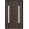 Вхідні двері вулиця Термо House 706/431 – 1200 мм. Колір: венге темний/вулична білий атласний