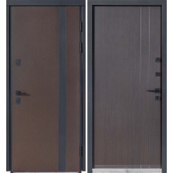 Вхідні двері вулиця Термо House 710 венге темний  /265 вулична венге темний