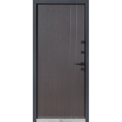 Вхідні двері вулиця Термо House 710 венге темний  /265 вулична венге темний