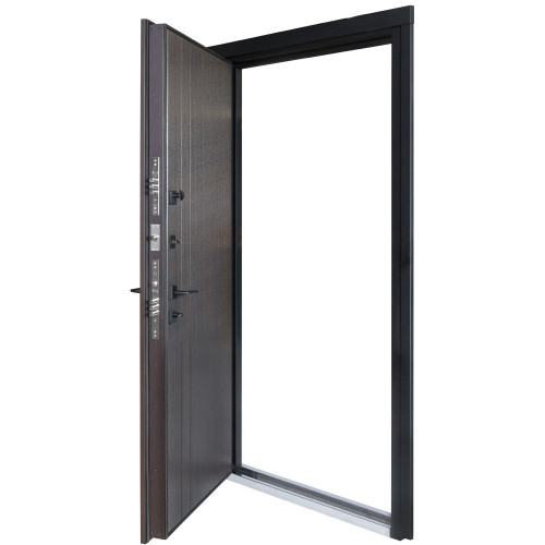 Вхідні двері вулиця Термо House 710 венге темний  /265 вулична венге темний