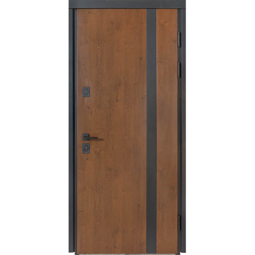 Вхідні двері вулиця Термо House 710 дуб бронза/ 265  вулична горіх натуральний