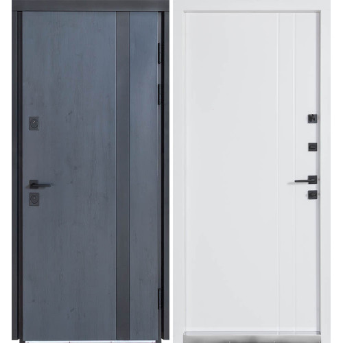 Вхідні двері вулиця Термо House 710 темний антрацит/26 вулична бетон антрацит наружний D135