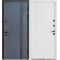 Вхідні двері вулиця Термо House 710 темний антрацит/265 білий атласний