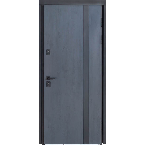 Вхідні двері вулиця Термо House 710 темний антрацит/26 вулична бетон антрацит наружний D135