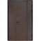 Вхідні двері Булат Термо Хаус, модель 710/265 – 1200 мм. Колір: венге темний/вулична білий атласний