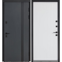 Булат Котедж, модель 710/265. Колір: Metalic anthracite/Вулична Білий атласний