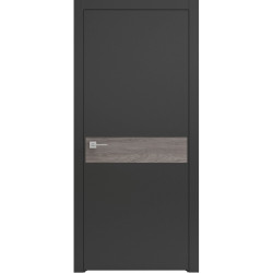 Міжкімнатні двері LOFT  BERTA GL вставка ламінату 